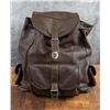Image 1 : Leather Knapsack Purse Bag Backpack