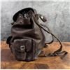 Image 4 : Leather Knapsack Purse Bag Backpack