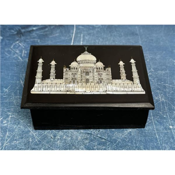 Mother Of Pearl Inlay Taj Mahal Jewelry Box