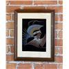 Image 1 : Archie Blackowl Serigraph on Velvet