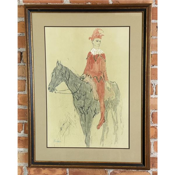 Picasso Jester on Horseback Print