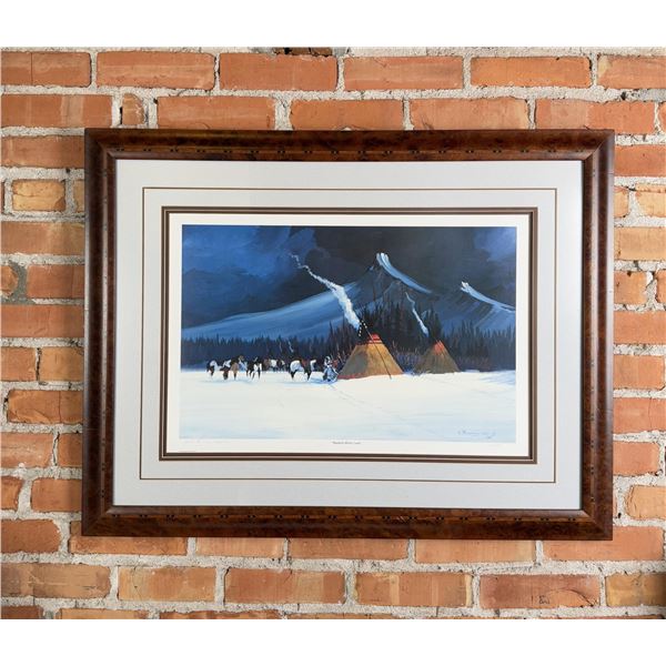 Gale Wolf Sr Indian Encampment Print