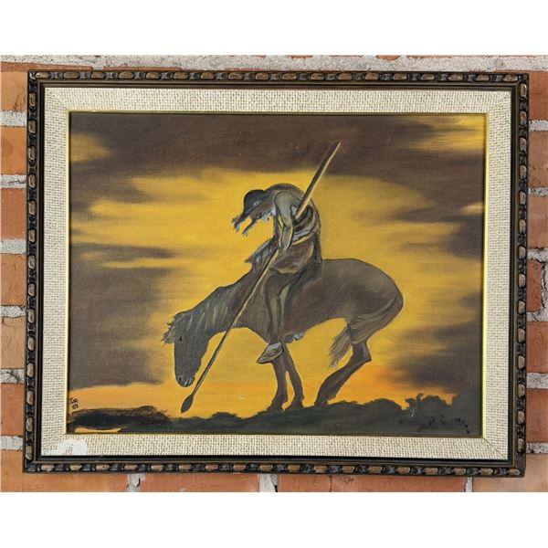 End of Trail Native American Indian Painting