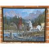 Image 1 : Signed Native American Indian Painting