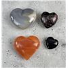 Image 1 : Collection of Carved Stone Hearts