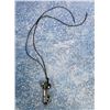 Image 3 : Swarovski Golden Shadow Crystal Key Necklace