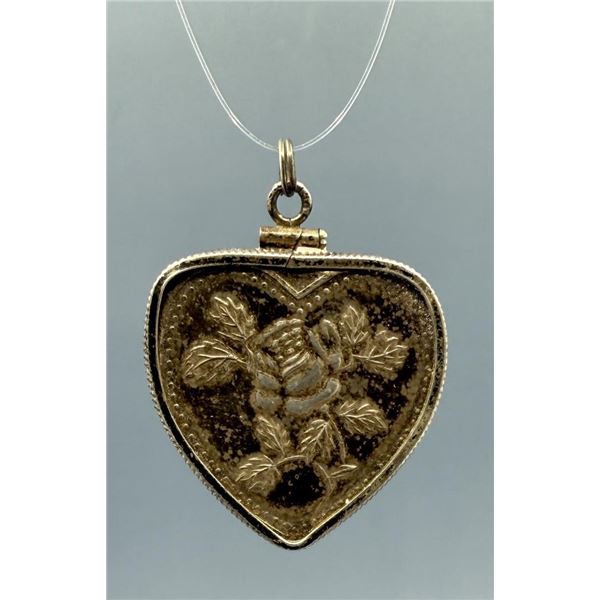 Half Troy Ounce Silver Heart Pendant