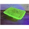 Image 1 : Mosser Vaseline Uranium Glass Relish Dish