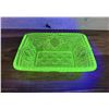 Image 3 : Mosser Vaseline Uranium Glass Relish Dish