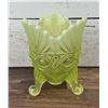 Image 2 : Mosser Uranium Vaseline Glass Eye Winker Spooner