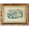 Edouard Travies Lavandiere Bird Lithograph
