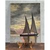 Jesse Twyman 1908 Sailboat Painting