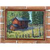Montana Oil on Board Farm Painting