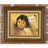 Image 1 : Oil on Canvas Indian Baby Painting