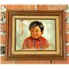 Image 1 : Oil on Canvas Indian Baby Painting