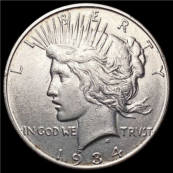 1934-D Silver Peace Dollar CLOSELY UNCIRCULATED