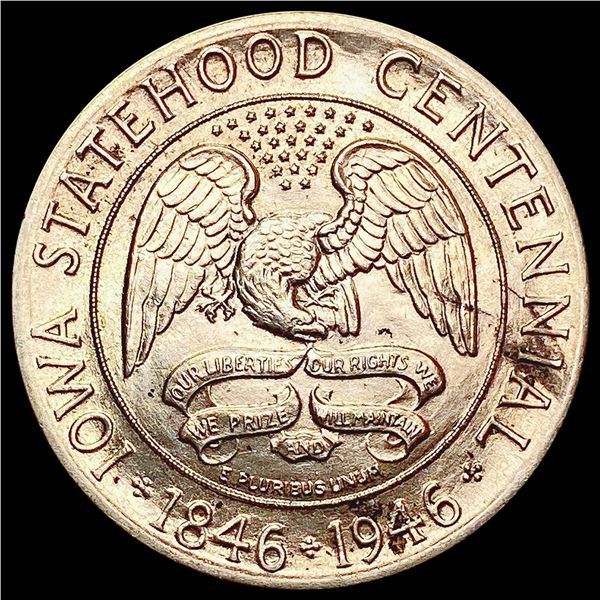 1946 Iowa Half Dollar GEM BU