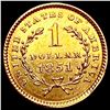 Image 2 : 1851 Rare Gold Dollar UNCIRCULATED