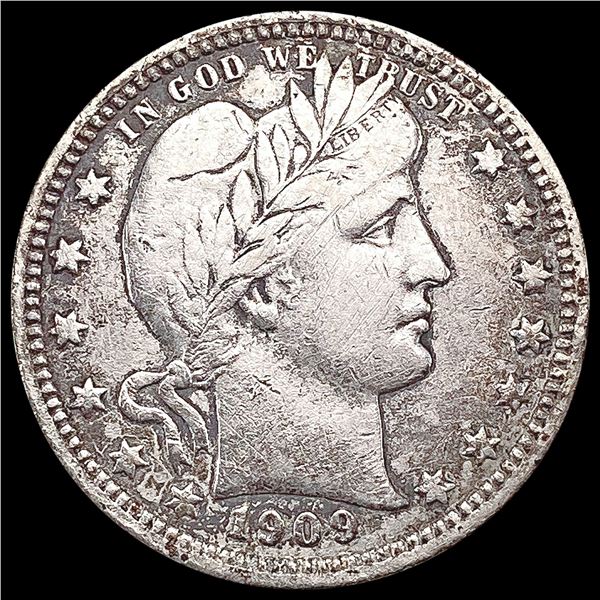 1909 Barber Quarter LIGHTLY CIRCULATED
