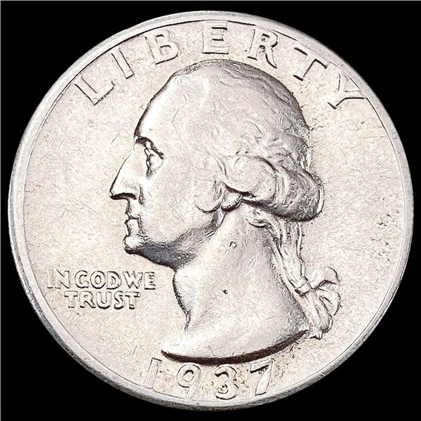 1937-D Washington Silver Quarter CHOICE AU