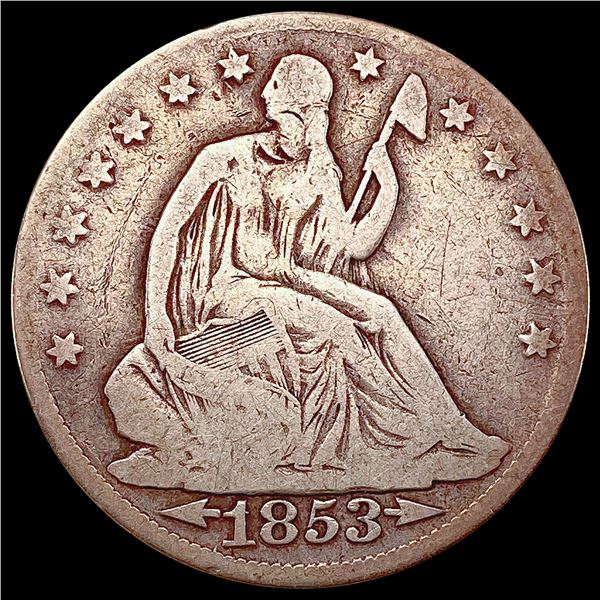 1853-O Seated Liberty Half Dollar NICELY CIRCULATED
