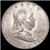 Image 1 : 1949-S Franklin Half Dollar CHOICE BU