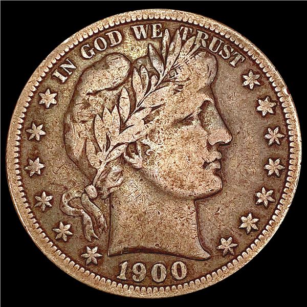 1900-S Barber Half Dollar LIGHTLY CIRCULATED