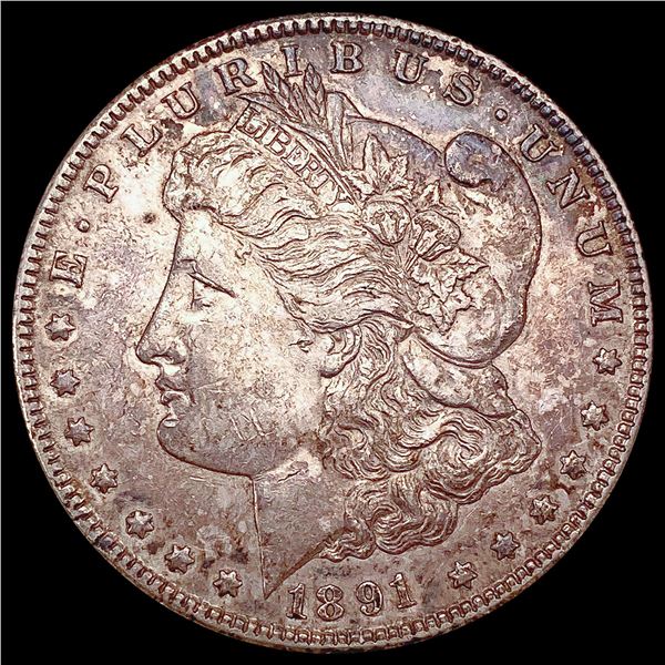 1891-CC Morgan Silver Dollar CHOICE AU