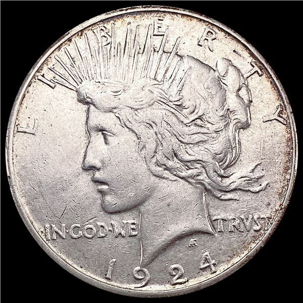 1924-S Silver Peace Dollar CLOSELY UNCIRCULATED