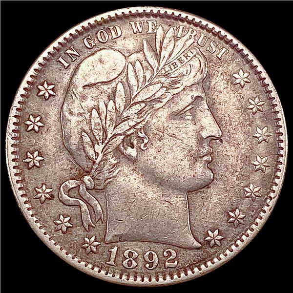 1892-O Barber Quarter NEARLY UNCIRCULATED