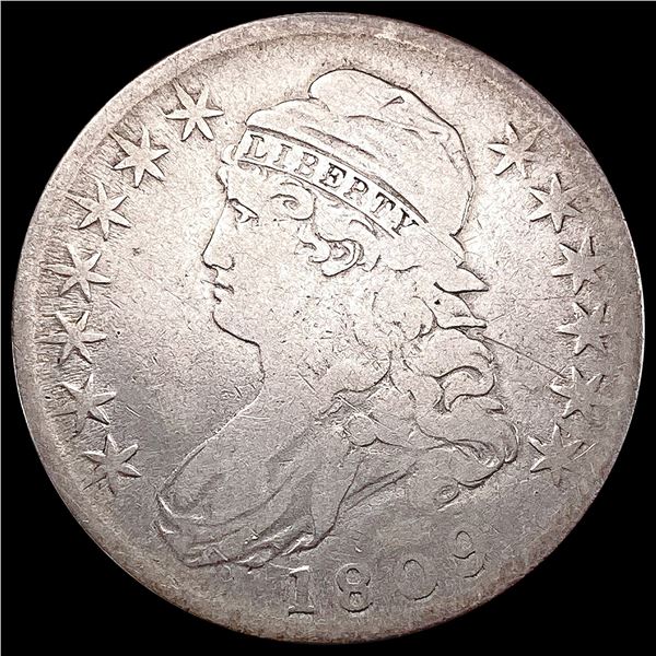 1809 Capped Bust Half Dollar NICELY CIRCULATED