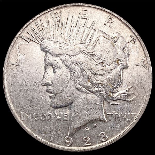 1928-S Silver Peace Dollar CLOSELY UNCIRCULATED