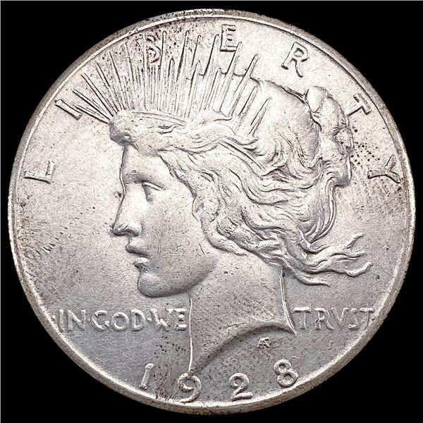 1928 Silver Peace Dollar CLOSELY UNCIRCULATED