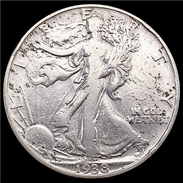 1938-D Walking Liberty Half Dollar NEARLY UNCIRCULATED