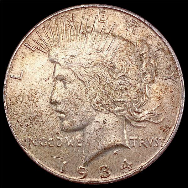 1934 Silver Peace Dollar CLOSELY UNCIRCULATED