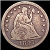 1847 Seated Liberty Quarter LIGHTLY CIRCULATED