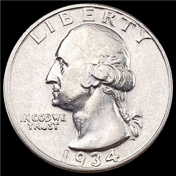 1934-D Washington Silver Quarter CHOICE AU