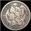Image 1 : 1888 Nickel Three Cent NICELY CIRCULATED
