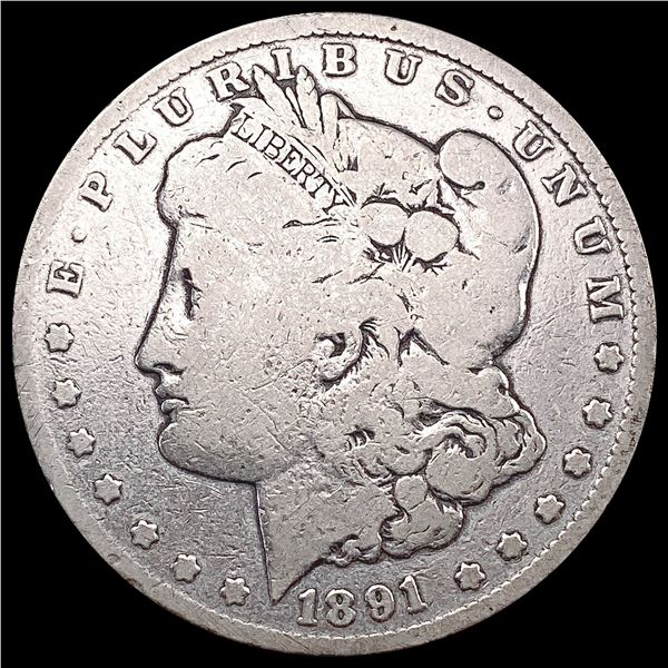 1891-CC Morgan Silver Dollar NICELY CIRCULATED
