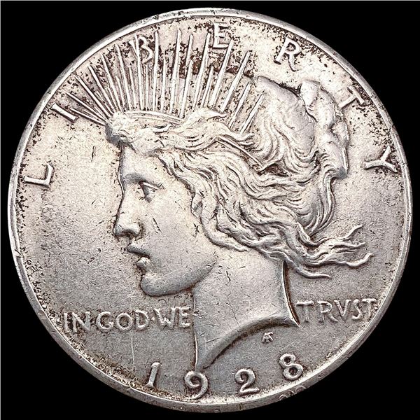 1928 Silver Peace Dollar CLOSELY UNCIRCULATED