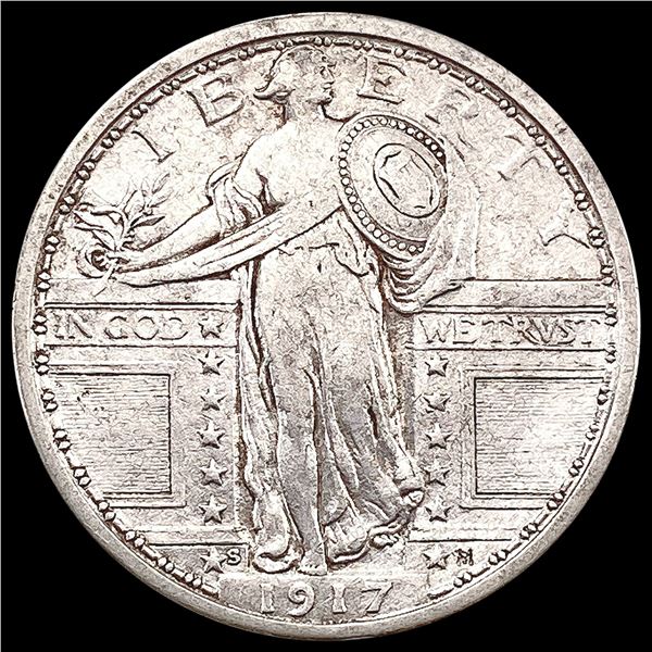 1917-S Ty 1 Standing Liberty Quarter NEARLY UNCIRCULATED
