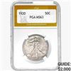 Image 1 : 1920 Walking Liberty Half Dollar PGA MS63
