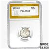 Image 1 : 1920-D Mercury Silver Dime PGA MS65