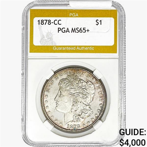 1878-CC Morgan Silver Dollar PGA MS65+