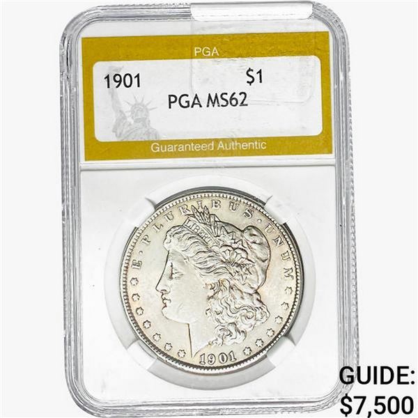 1901 Morgan Silver Dollar PGA MS62
