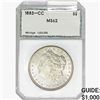 Image 1 : 1883-CC Morgan Silver Dollar PCI MS62