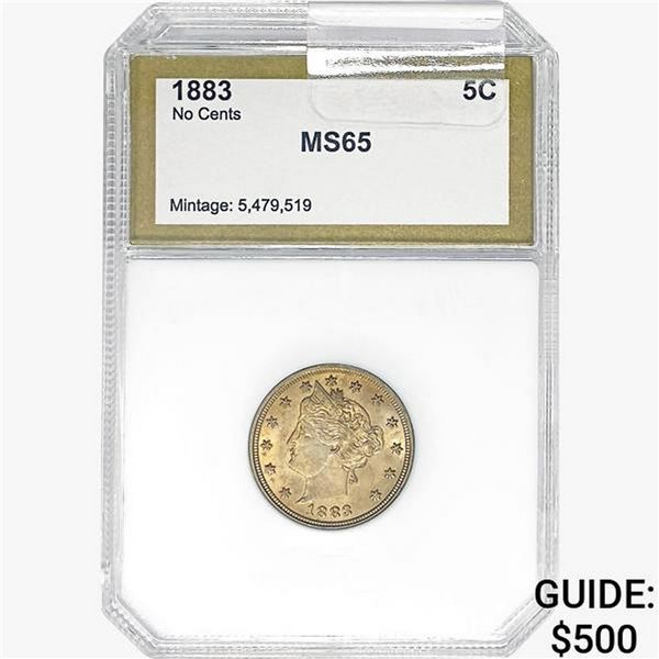 1883 Liberty Victory Nickel PCI MS65 No Cents