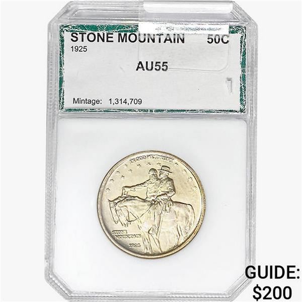 1925 Stone Mountain Half Dollar PCI AU55