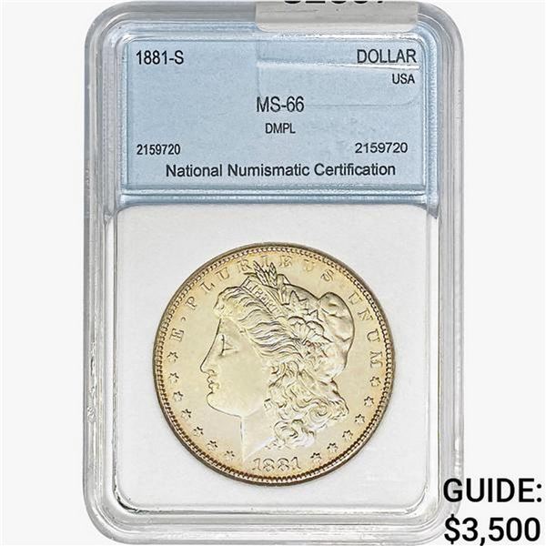 1881-S Morgan Silver Dollar NNC MS66 DMPL