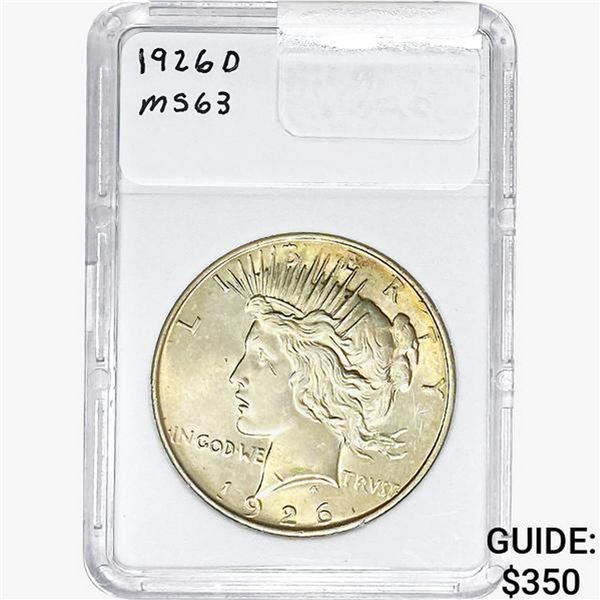 1926-D Silver Peace Dollar   MS63